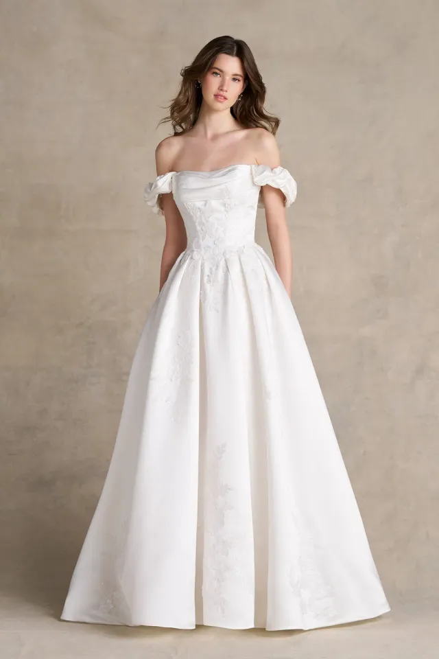Allure Bridal Romance R3972 satin brudekjole ivory