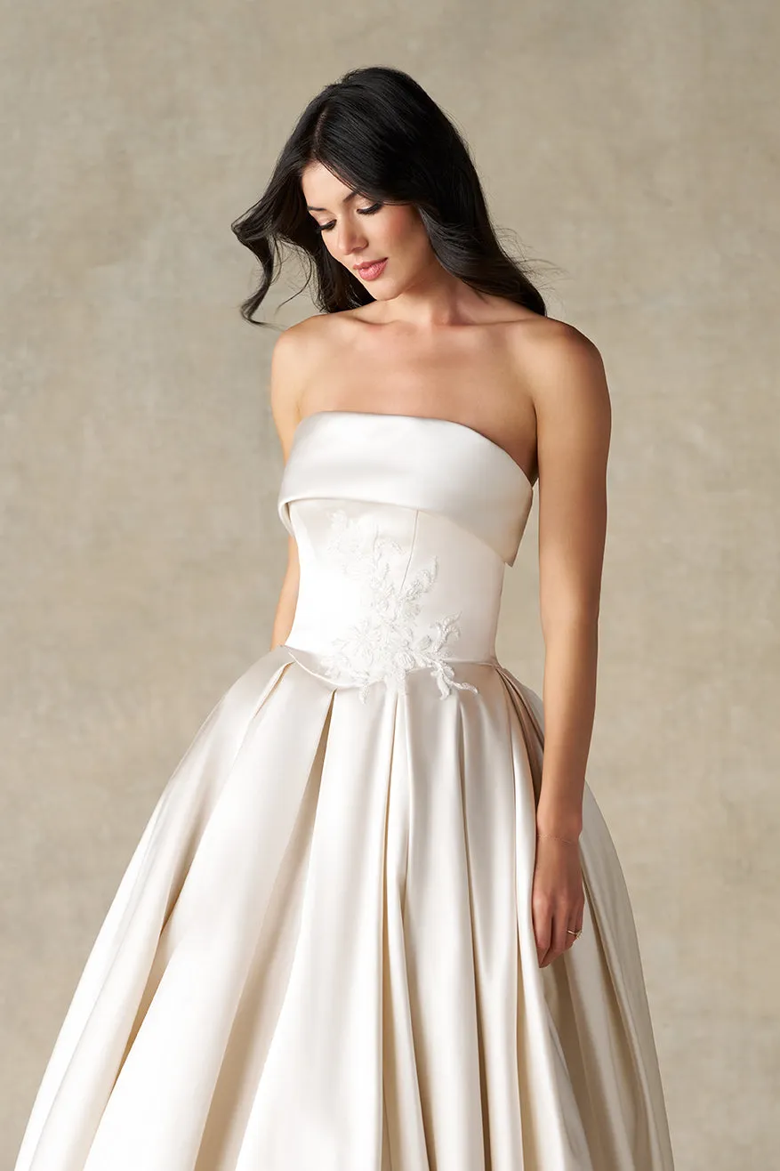 Allure Bridal A1476 brudekjole rose satin