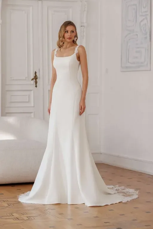 Princesa La Princessa Damascus brudekjole ivory crepe