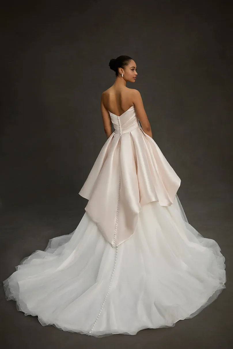 Allure Bridal Madison James MJ1277 - Charlotte todelt brudekjole Ivory Mikado