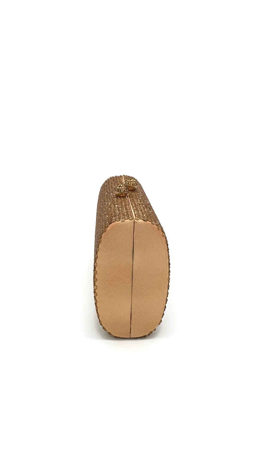Princesa EVB1710 clutch guld med kæde