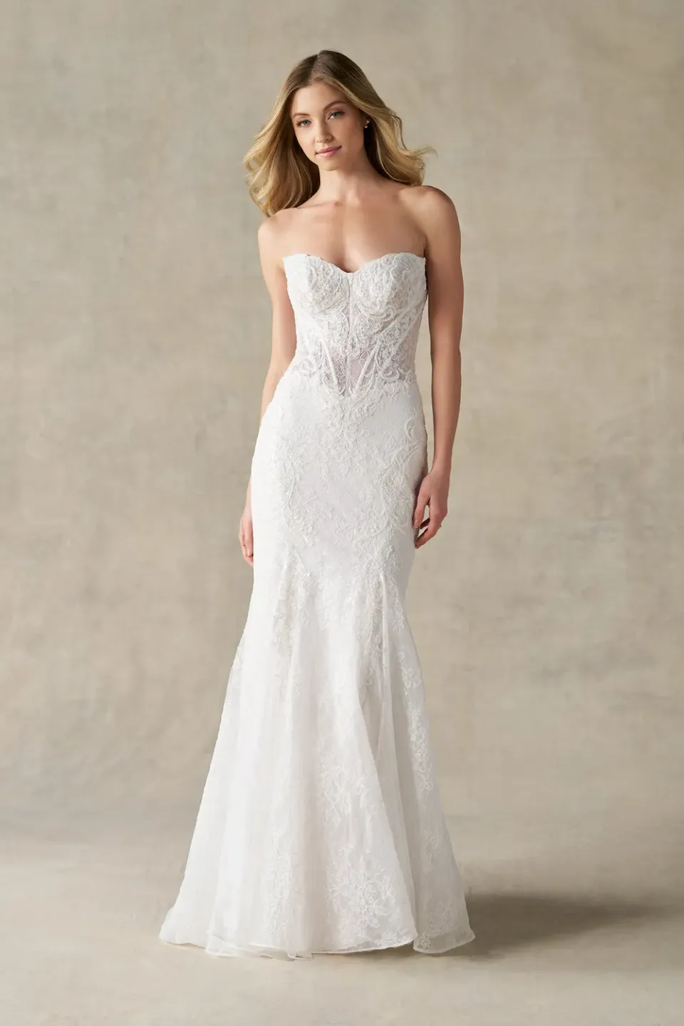 Allure Bridals A1481 brudekjole Sand Ivory Nude stropløs