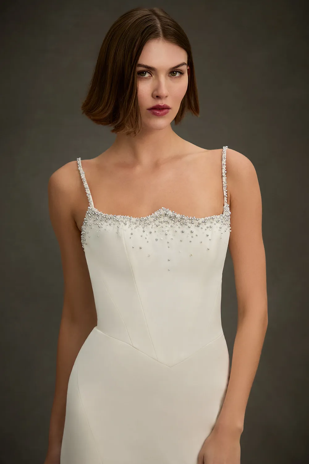 Allure Madison James MJ1287 Cordelia brudekjole Ivory/Silver perler