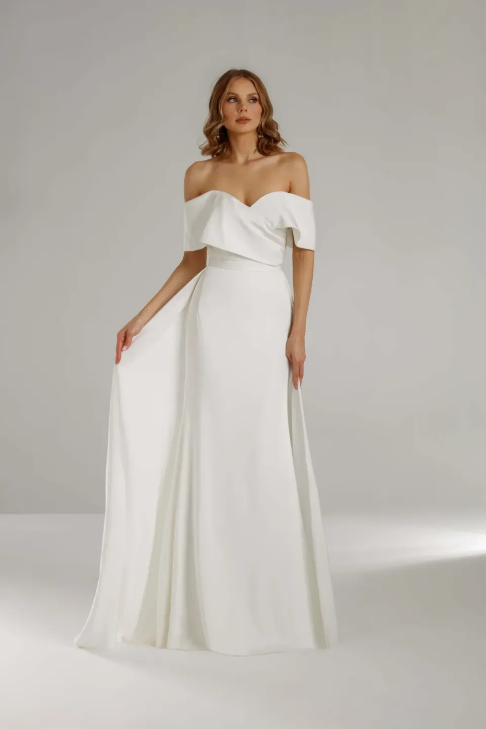 Princesa La Princessa NL22DE01 brudekjole chiffon blonder ivory