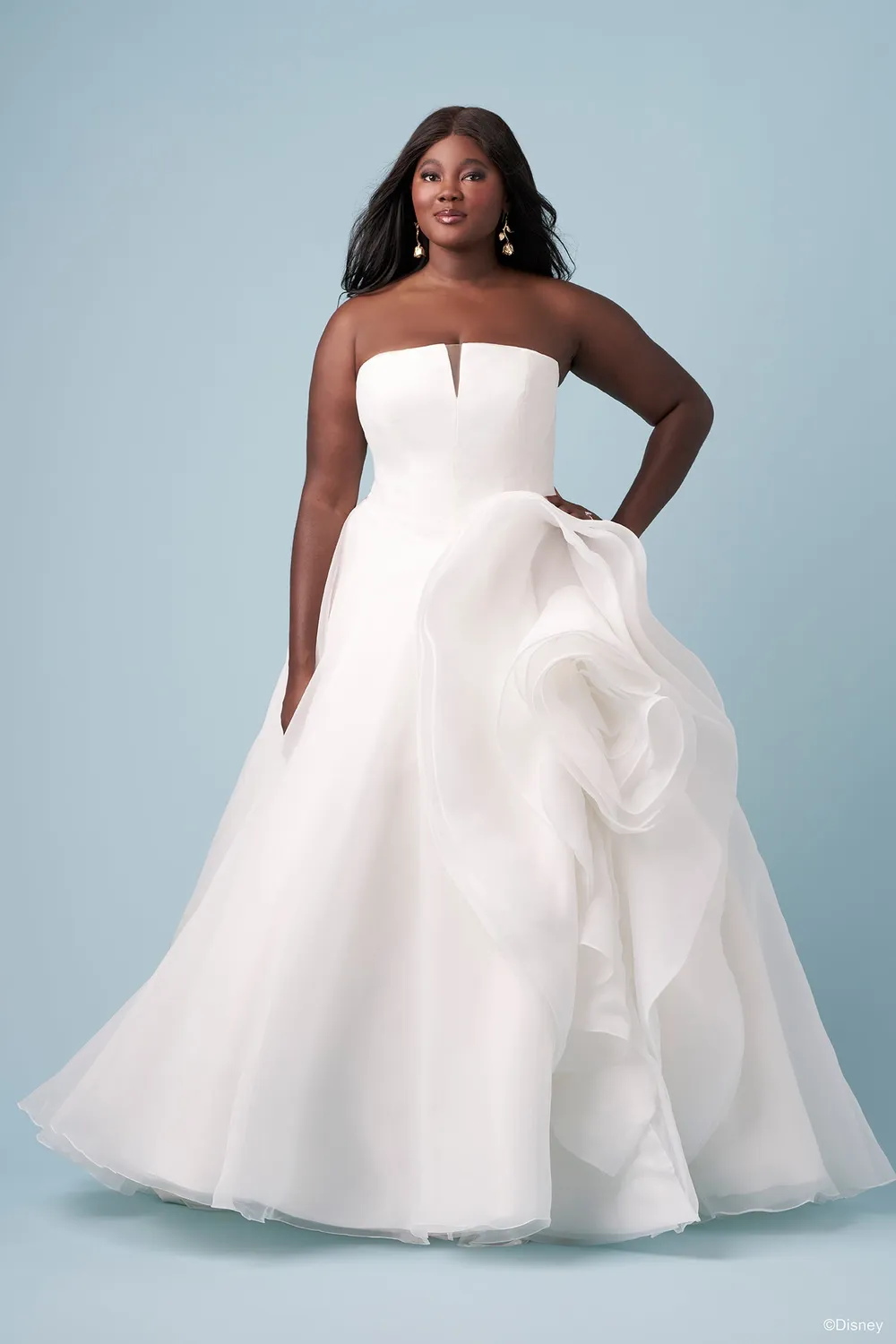 Allure Bridal DP452 Belle brudekjole Light Gold/Ivory/Nude organza