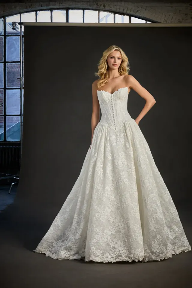 Allure Bridal Madison James MJ1270 Chloe ballgown Ivory glimmer