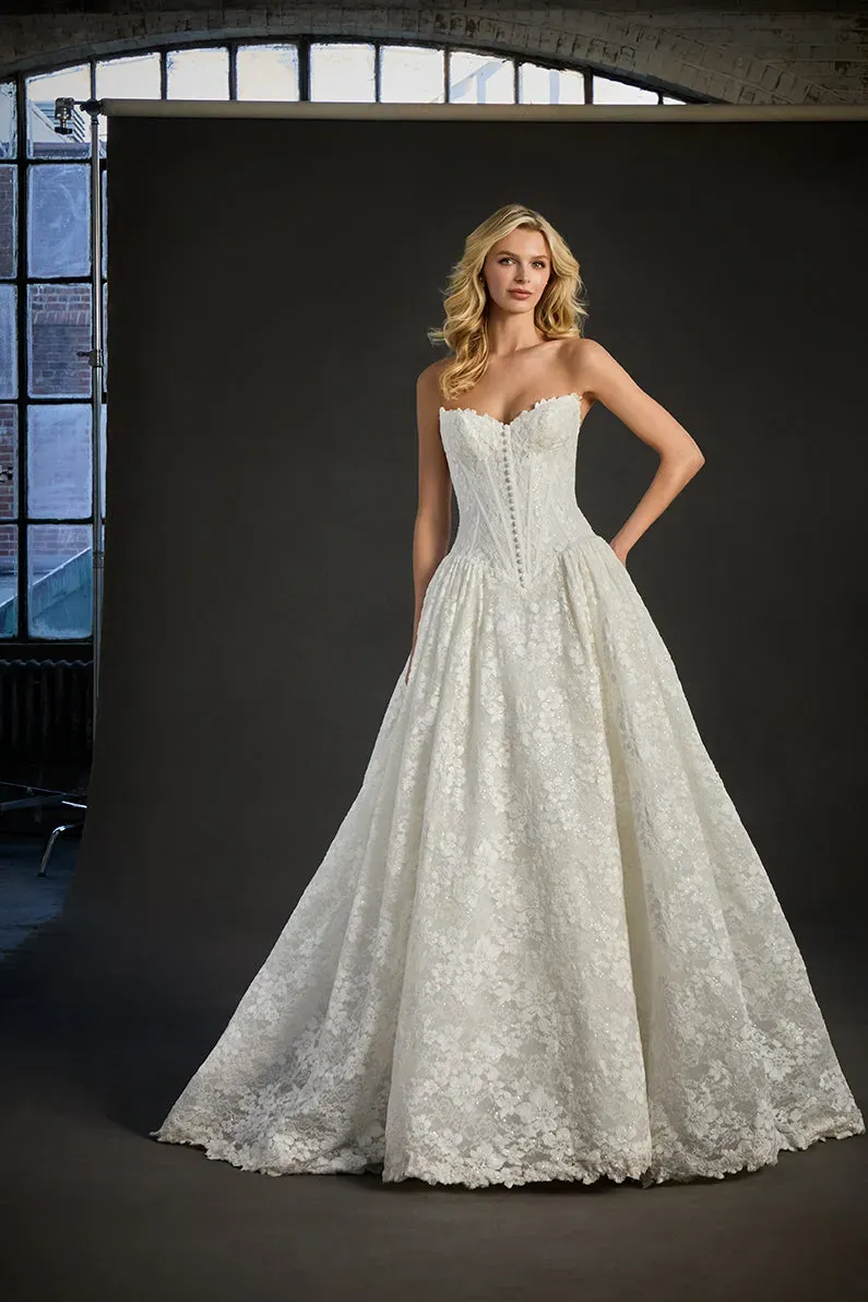 Allure Bridal Madison James MJ1270 Chloe ballgown Ivory glimmer