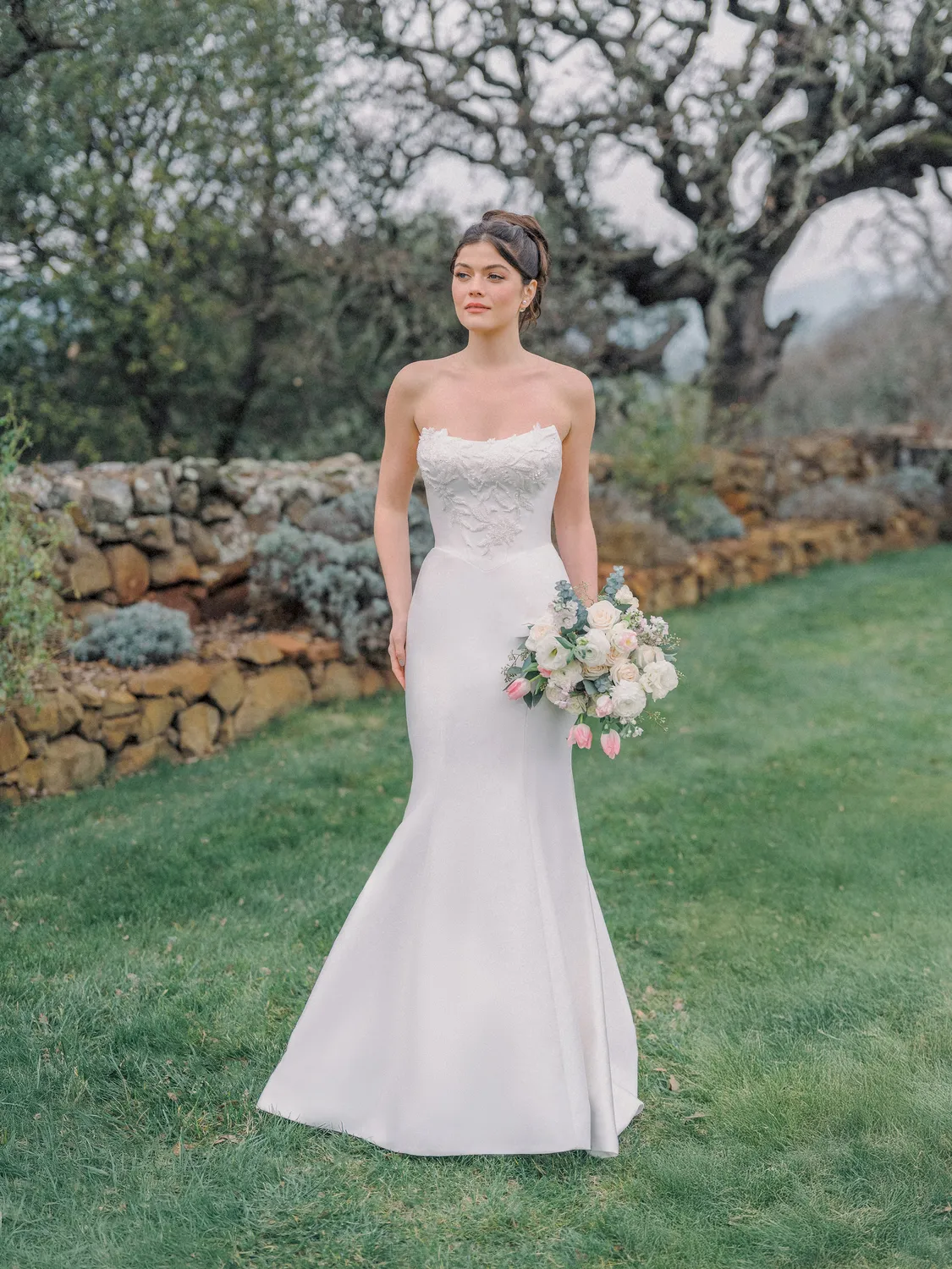 Allure Bridal R3981 brudekjole ivory mikado fit-and-flare