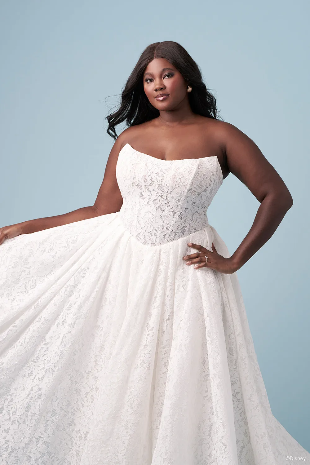 Allure Bridal Disney D467 Snow White brudekjole mocha blonde