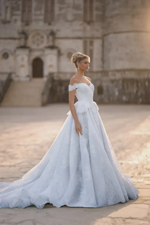 Allure Bridal Disney D473 Cinderella brudekjole Ivory