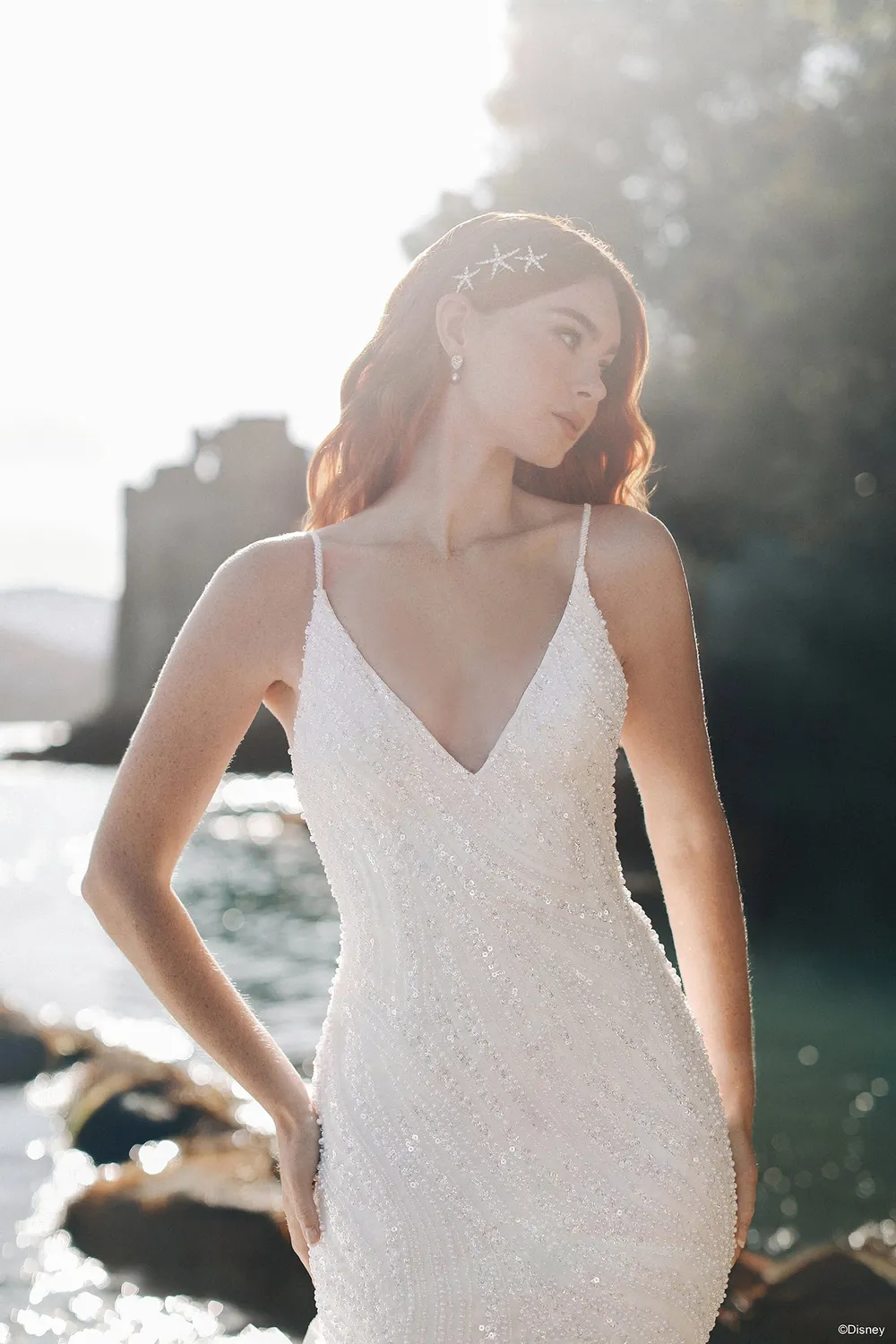Allure Bridal DP450 Ariel brudekjole ivory med perler