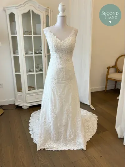 Sanna Lindström Alexandra second hand brudekjole str. 36