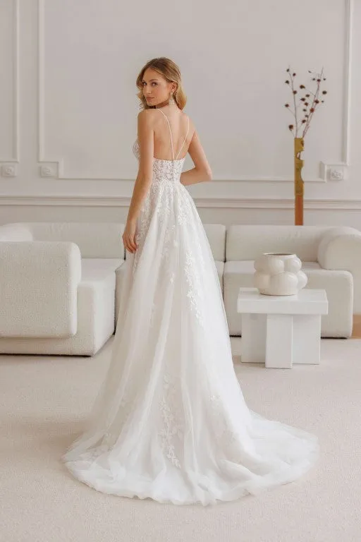 Princesa La Princessa Anja brudekjole ivory/ivory tyl blonde