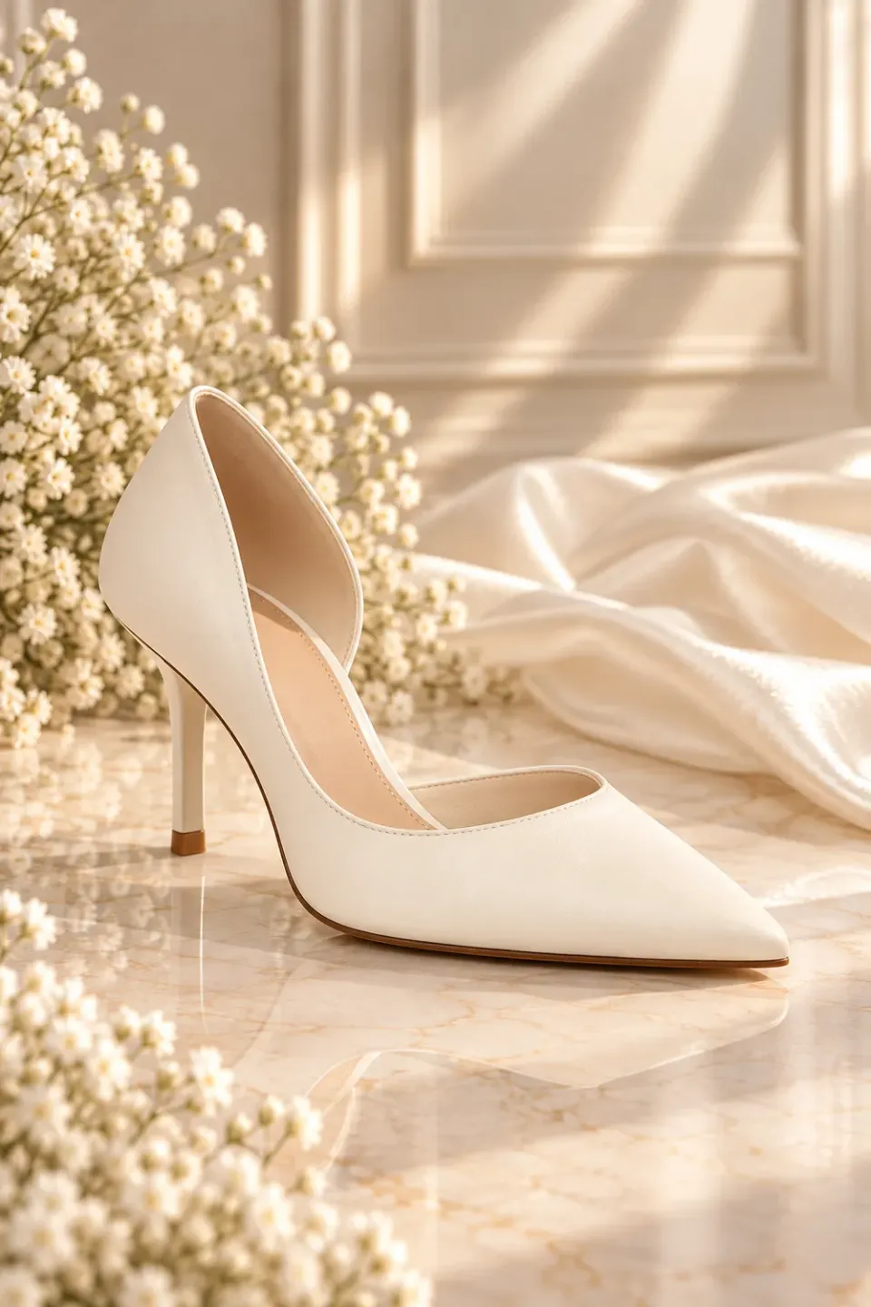 Panayotis – House of Dreams ELLIE brudesko Ivory 8,5 cm hæl