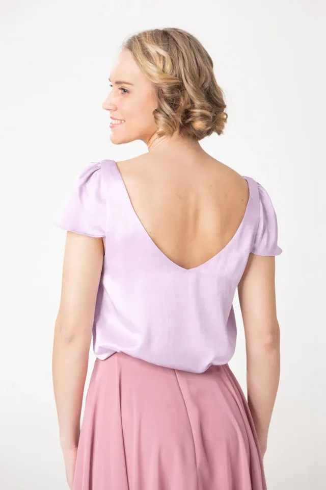 Sanna Lindström Blomma Viola T-shirt lavendel