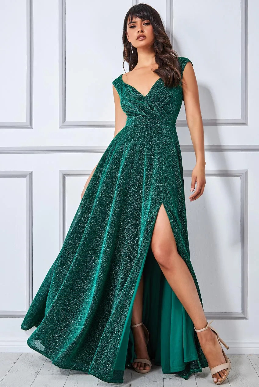 Princesa La Princessa CG1886 glitter festkjole slids