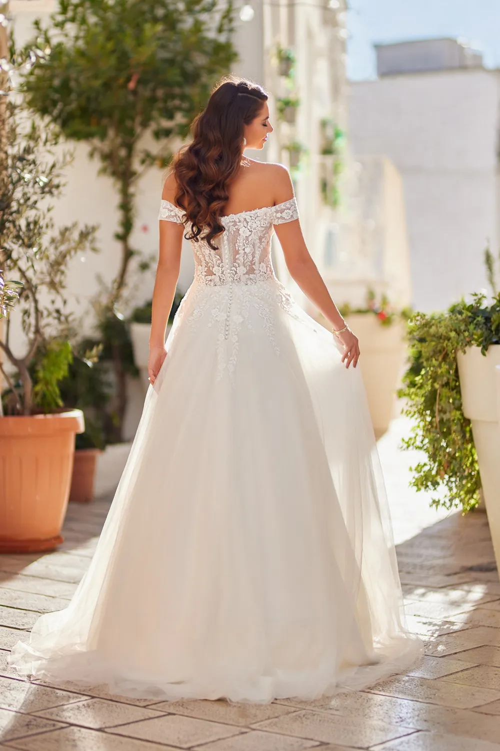 Princesa La Princessa MTL24107 A-formet brudekjole med blonder