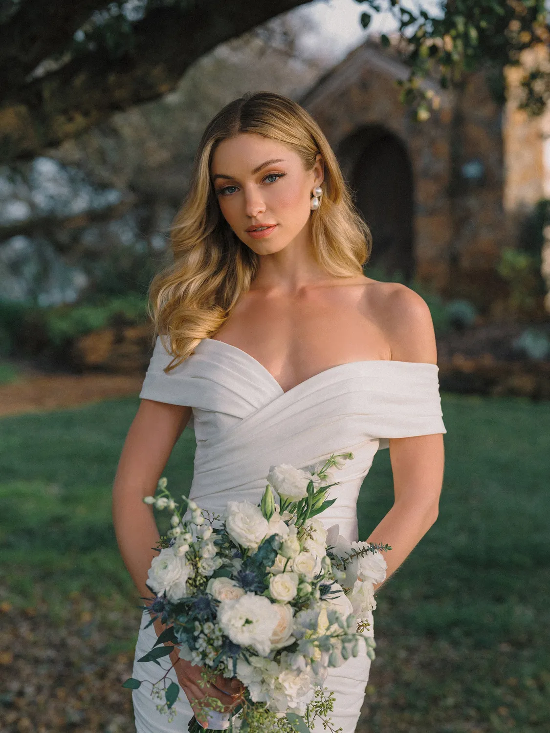 Allure Bridals A1483 brudekjole ivory havfrue satin