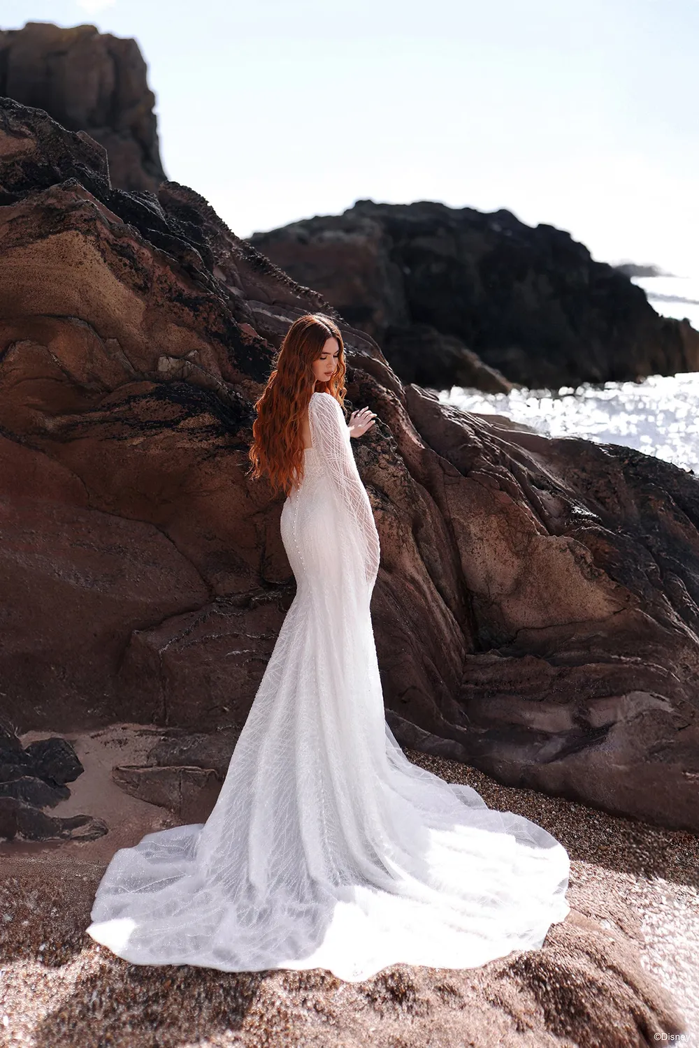 Allure Bridal D460SL - Ariel Sleeves brudeærmer Ivory aftagelige lange ærmer