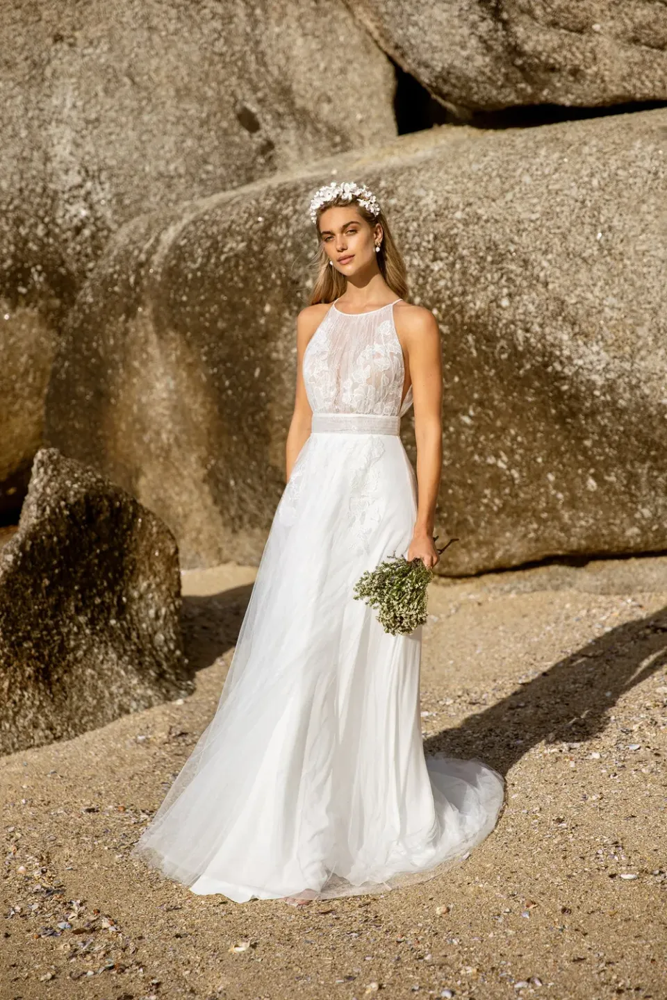 Princesa La Princessa Dakota 50413 brudekjole halterneck