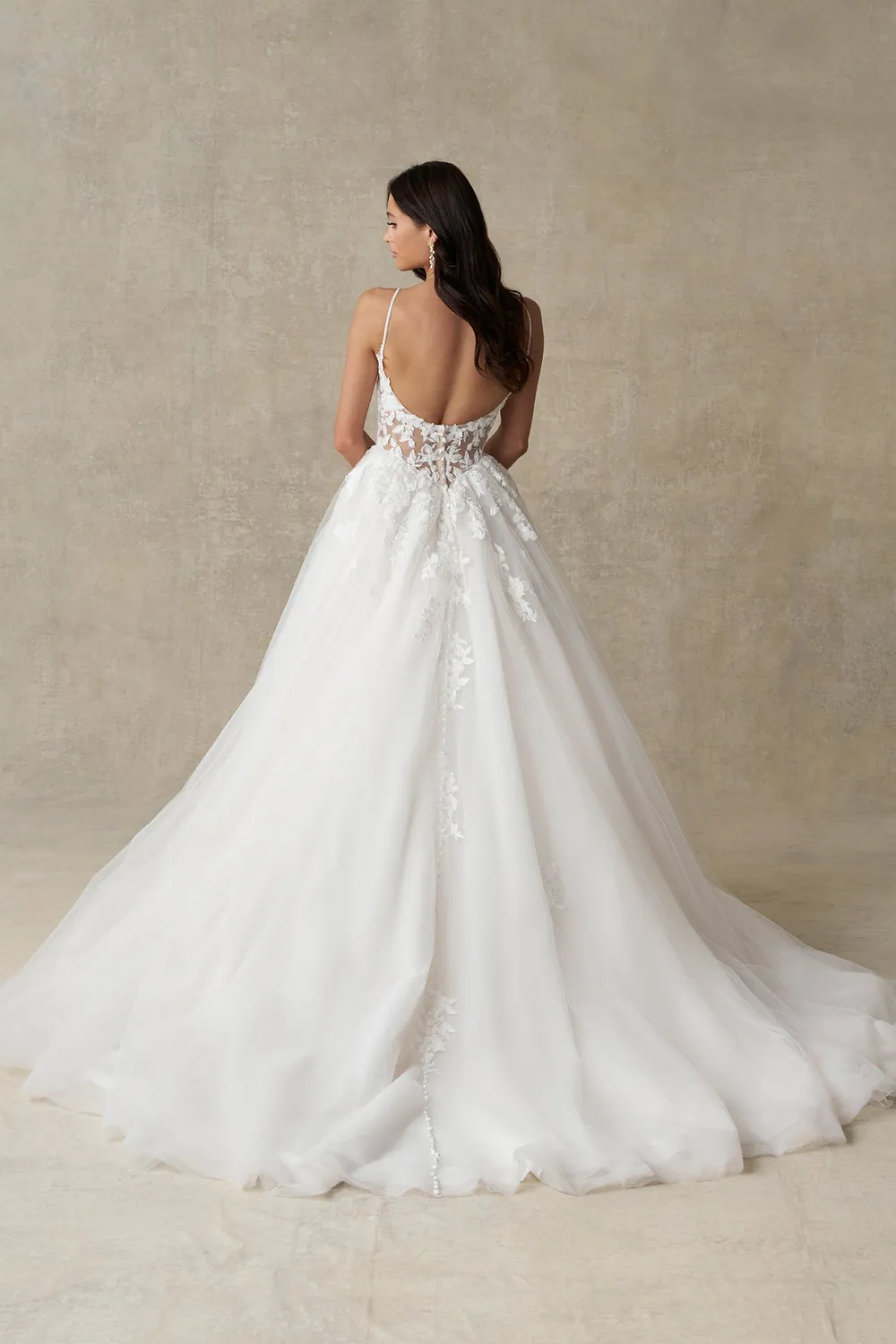 Allure Bridal A1477 brudekjole A-line ivory nude