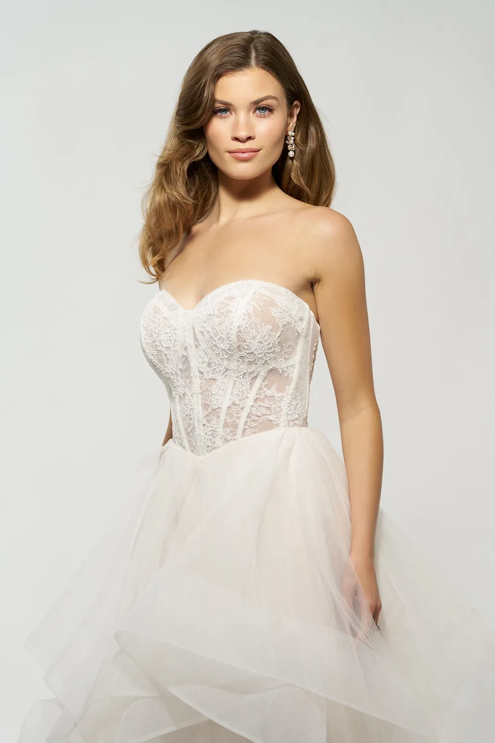 Allure Madison James MJ1214 Demi brudekjole tyl ballgown