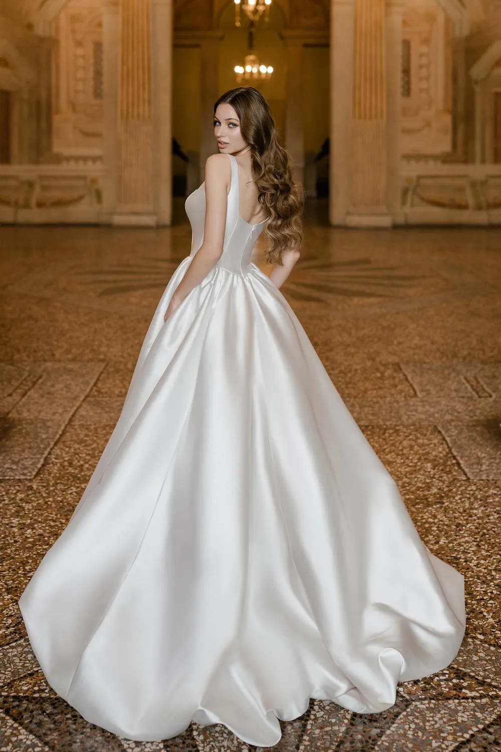 Allure Bridal Abella E606NC Anastasia mikado ballgown