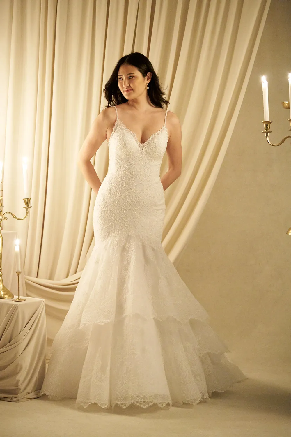 Allure Couture C825 brudekjole Ivory havfrue blonde