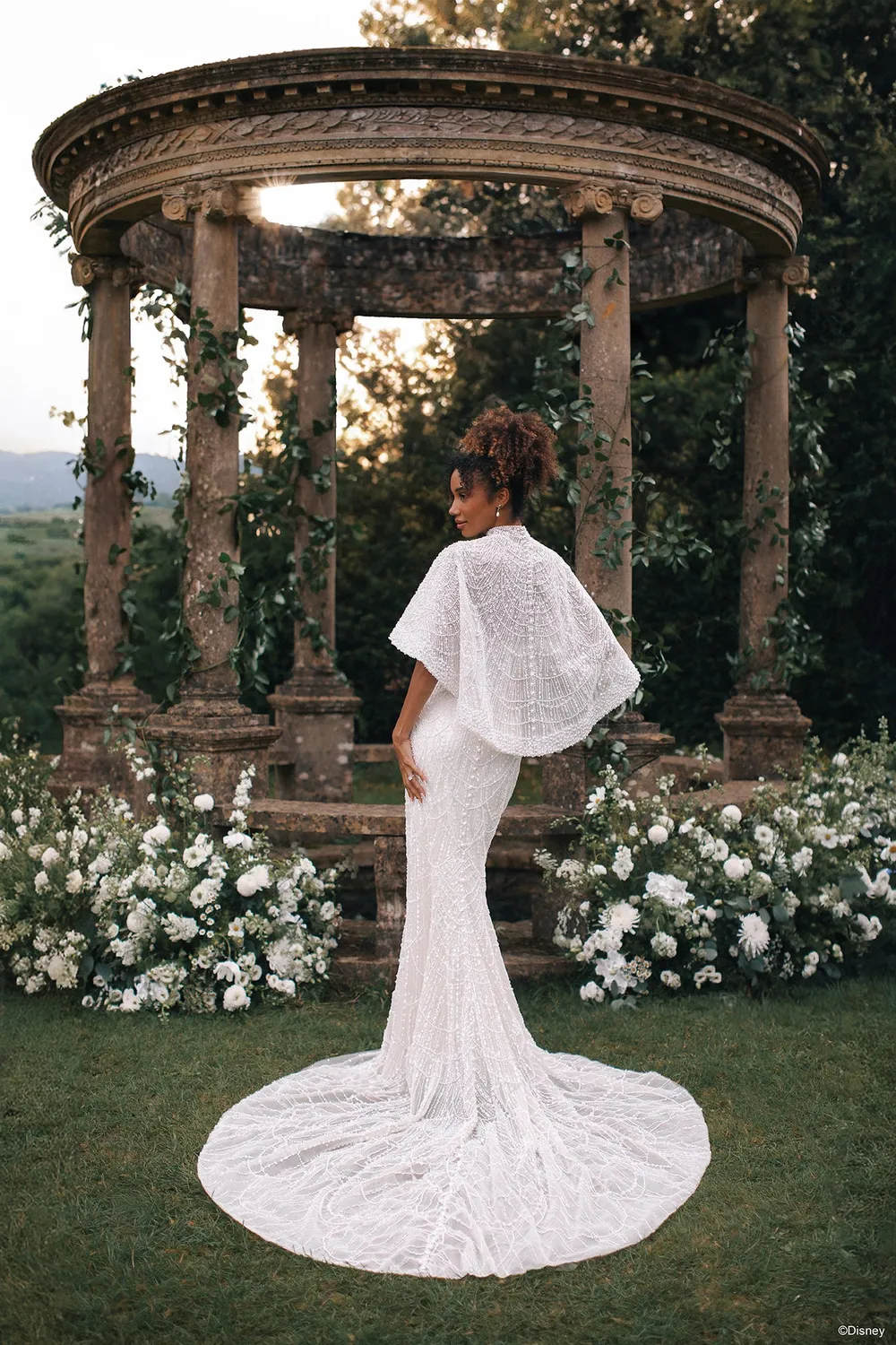 Disney Platinum Tiana Cape DP458CP brudeslør champagne