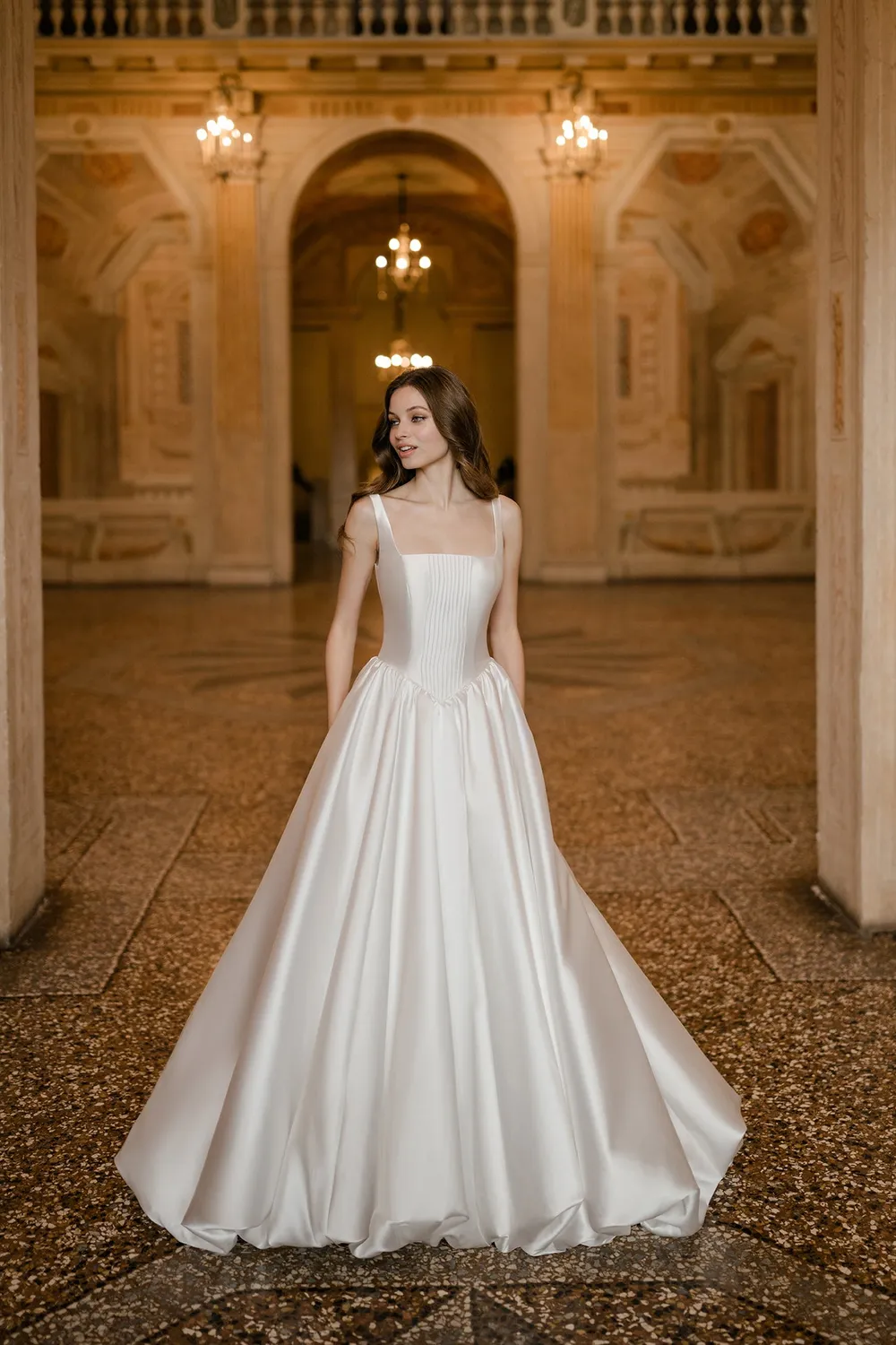 Allure Bridal Abella E606NC Anastasia mikado ballgown