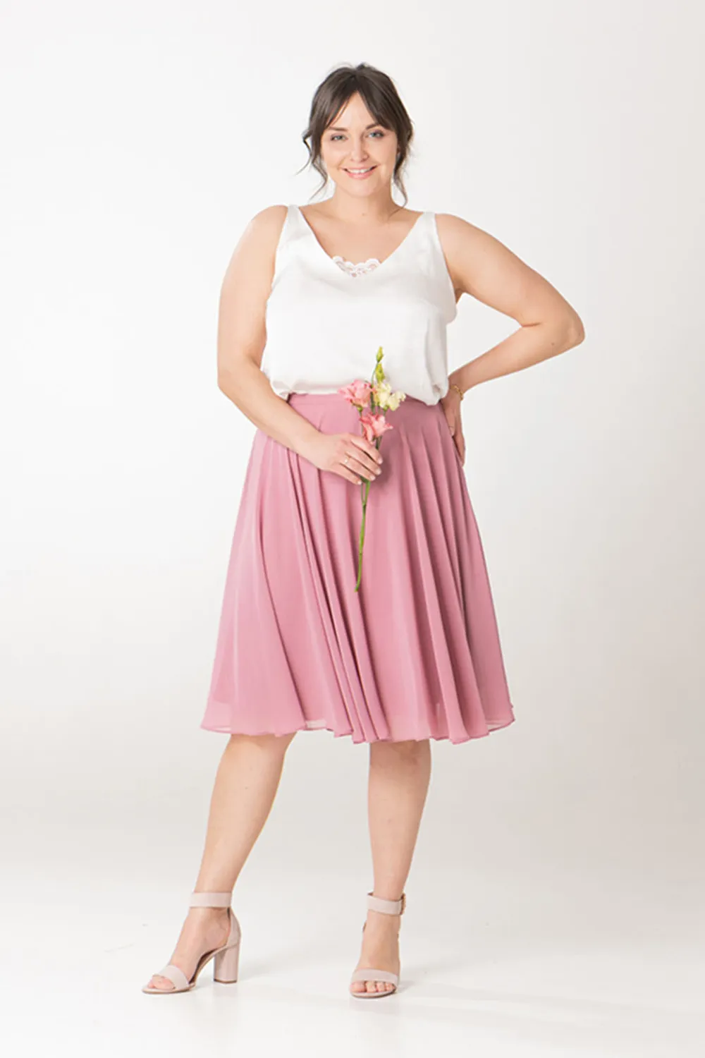 Sanna Lindström Dahlia top Blütenweiß str. 36–48
