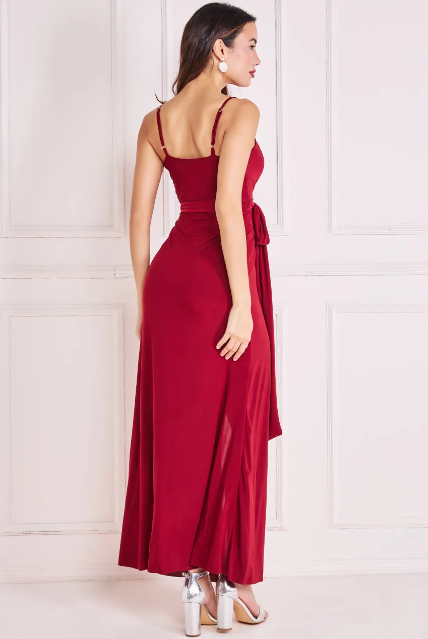 Princesa CG2250 maxikjole stretch med slids