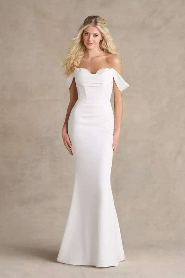 Allure Bridal Romance R3989NC brudekjole crepe ivory