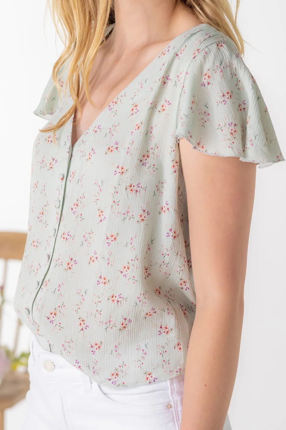Sanna Lindström Lund T-shirt Blumenwiese str. 34–50 blomsterprint
