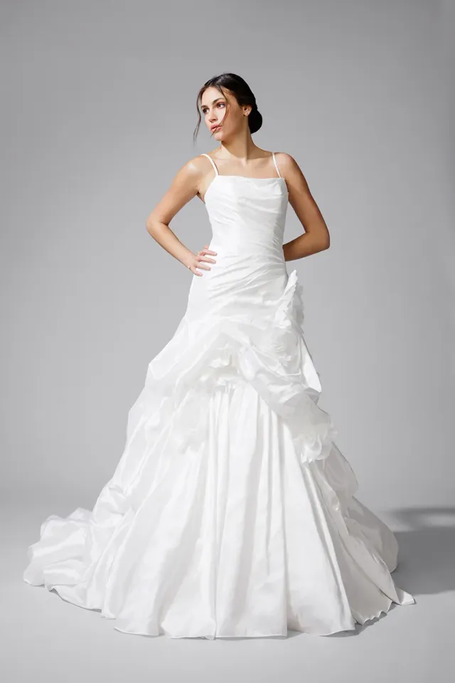 Bella by Eglantine BEL22732 brudekjole i taft, demi-sirene