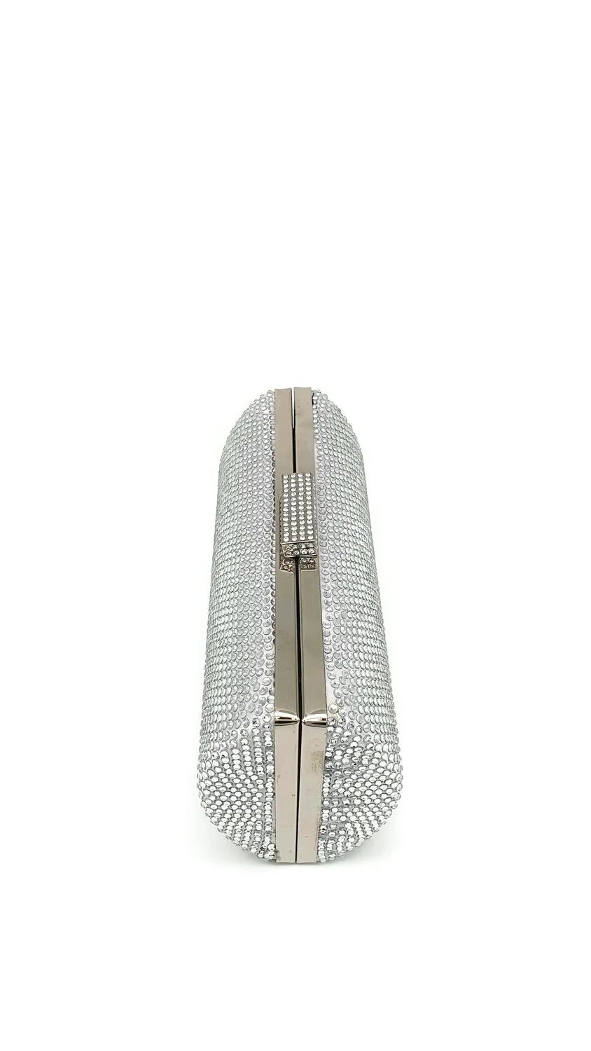 Princesa La Princessa EVB20103-silver clutch sølv med kæde