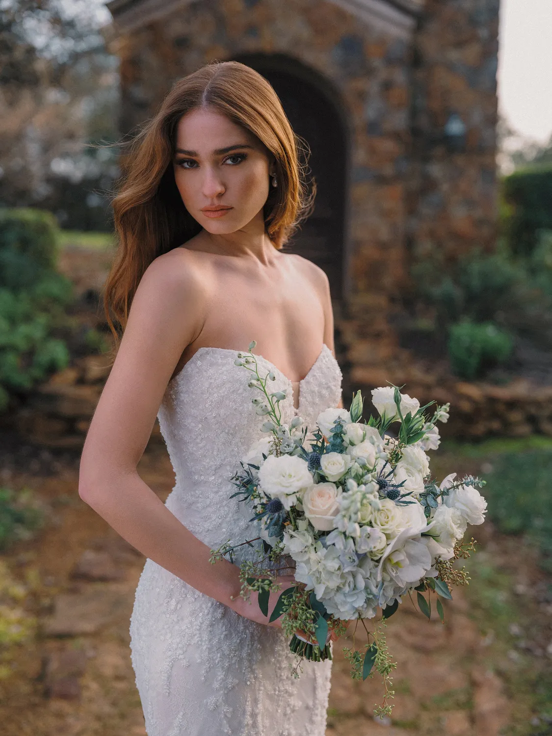 Allure Bridal A1493 brudekjole blonde fit-and-flare sand/ivory