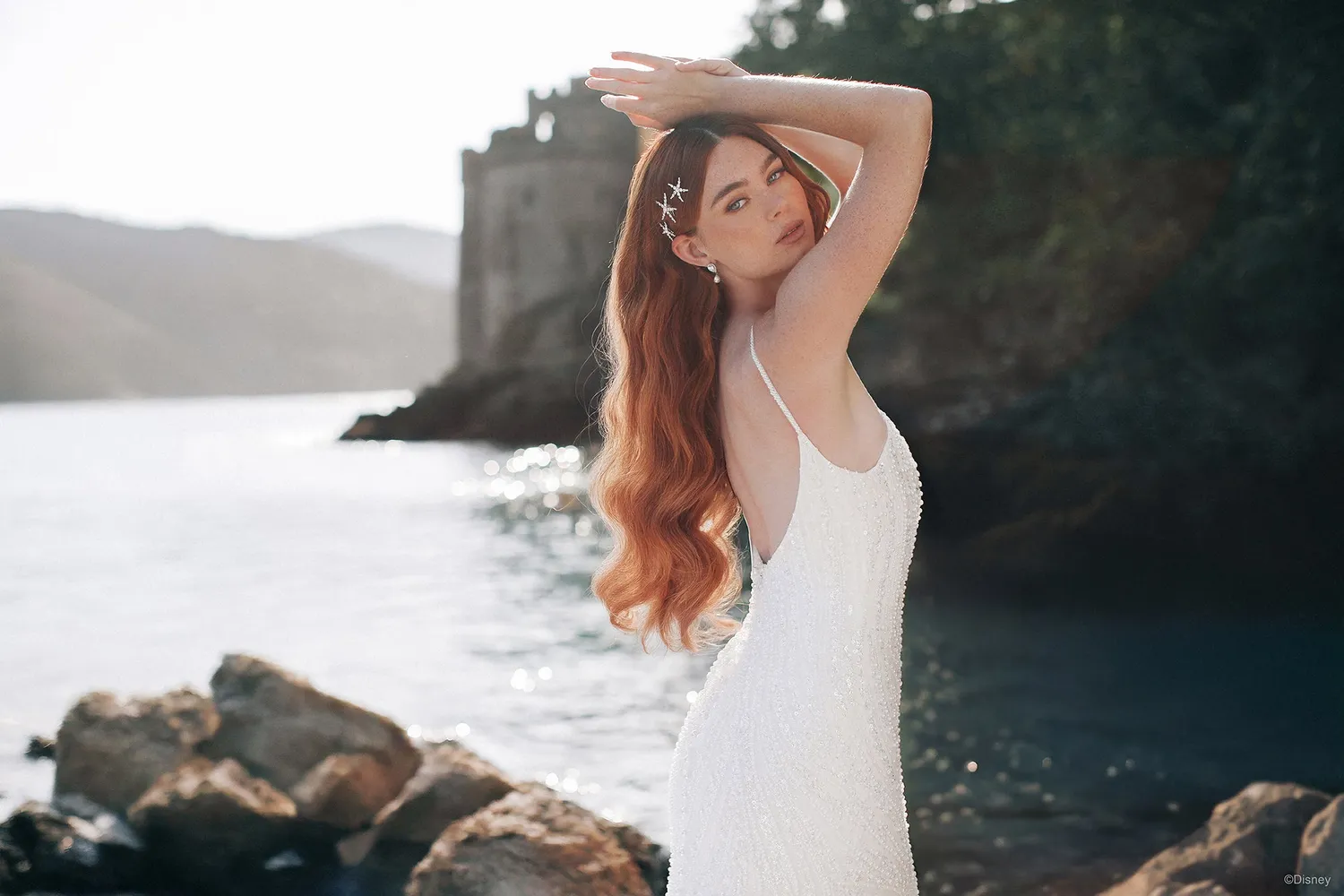 Allure Bridal DP450 Ariel brudekjole ivory med perler