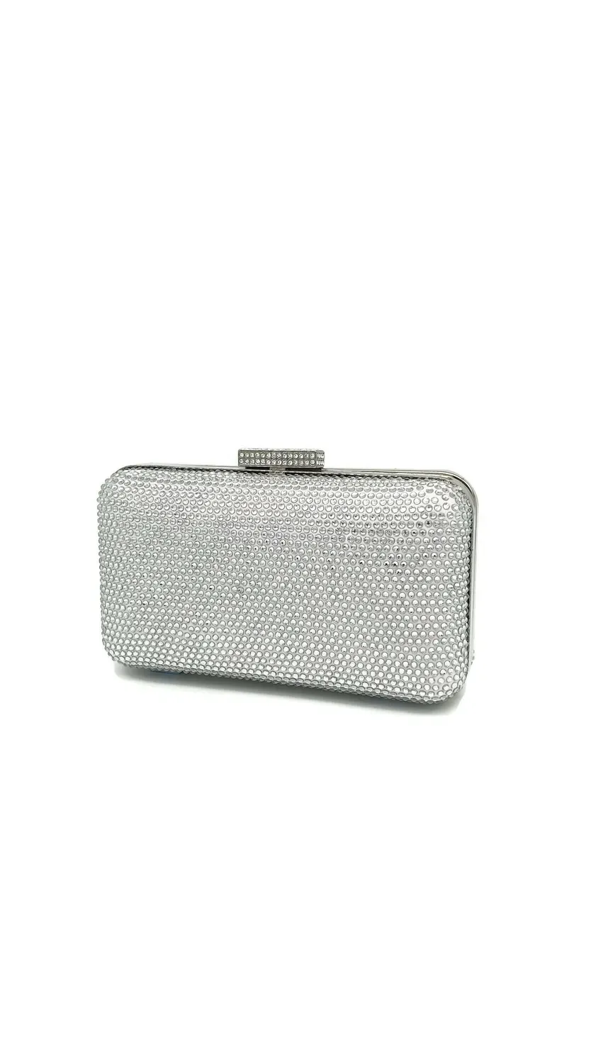 Princesa La Princessa EVB20101 clutch sølv med kæde