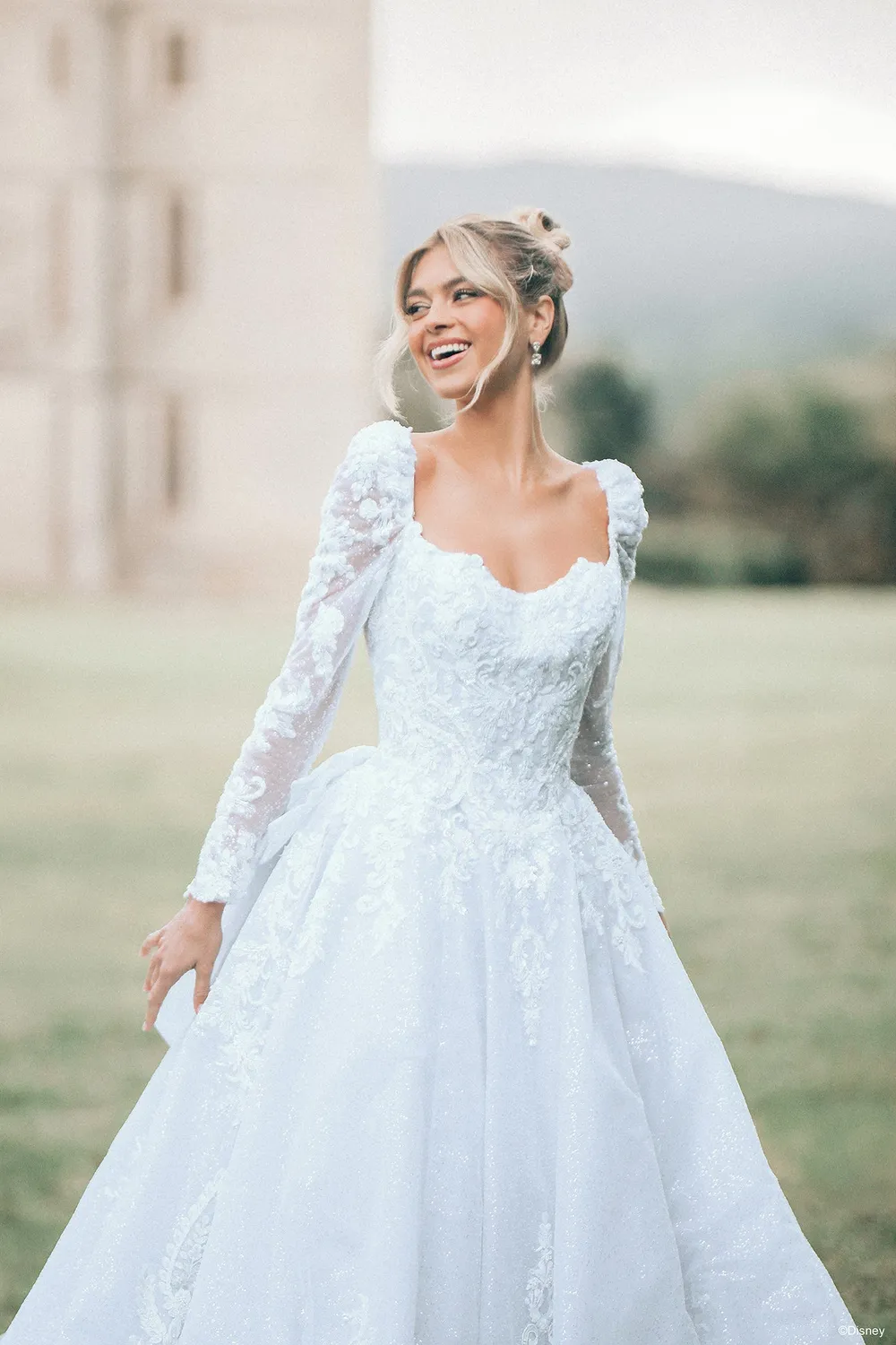 Allure Bridal DP453 Cinderella brudekjole tyl platinum