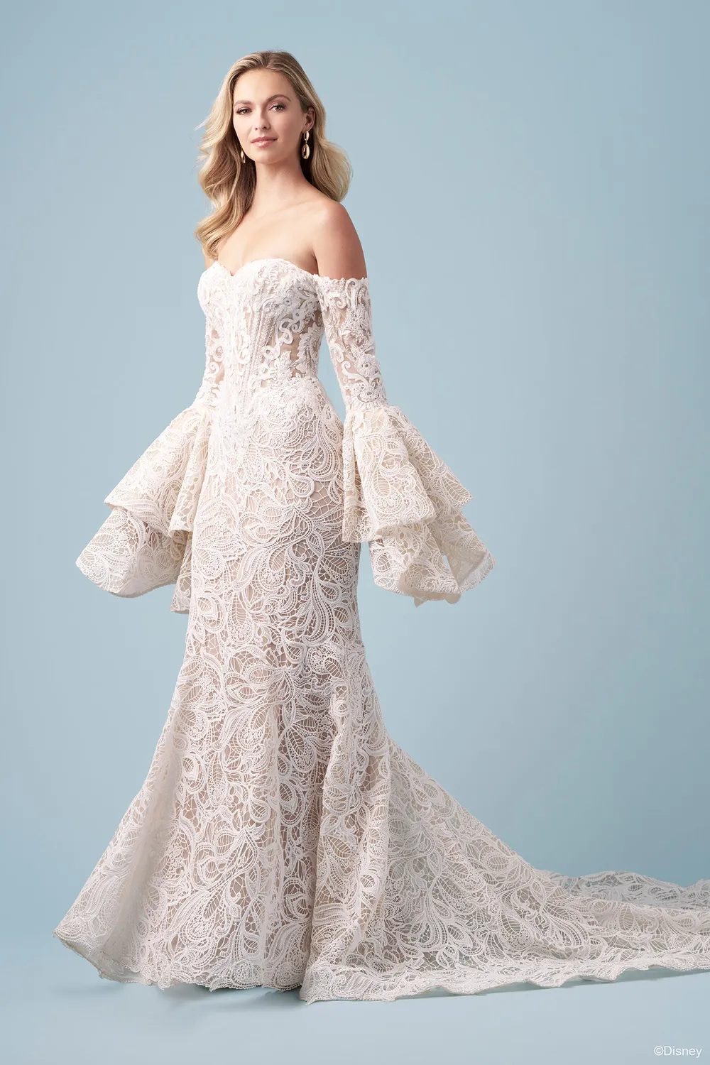 Disney Platinum Jasmine Sleeves blondeærmer ivory