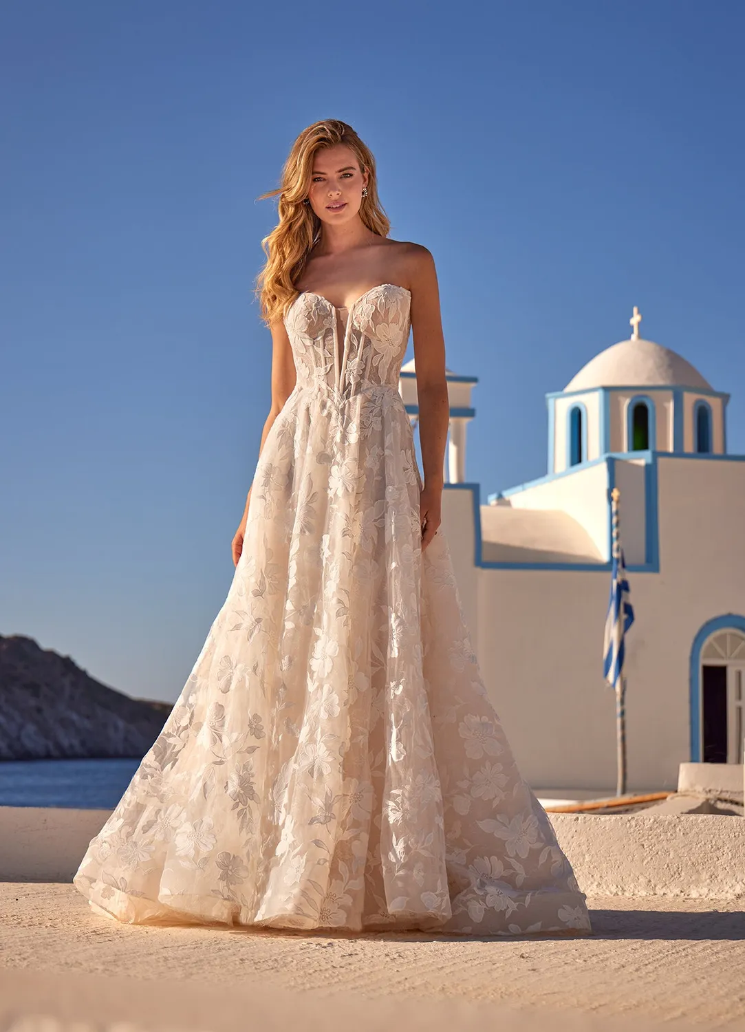 Allure Bridal Madison James MJ1207 Devin brudekjole Ivory/Nude blondetyl