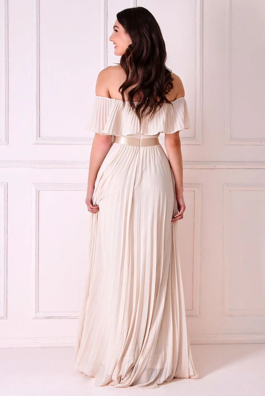 Princesa La Princessa CG3805 chiffonkjole navy off shoulder