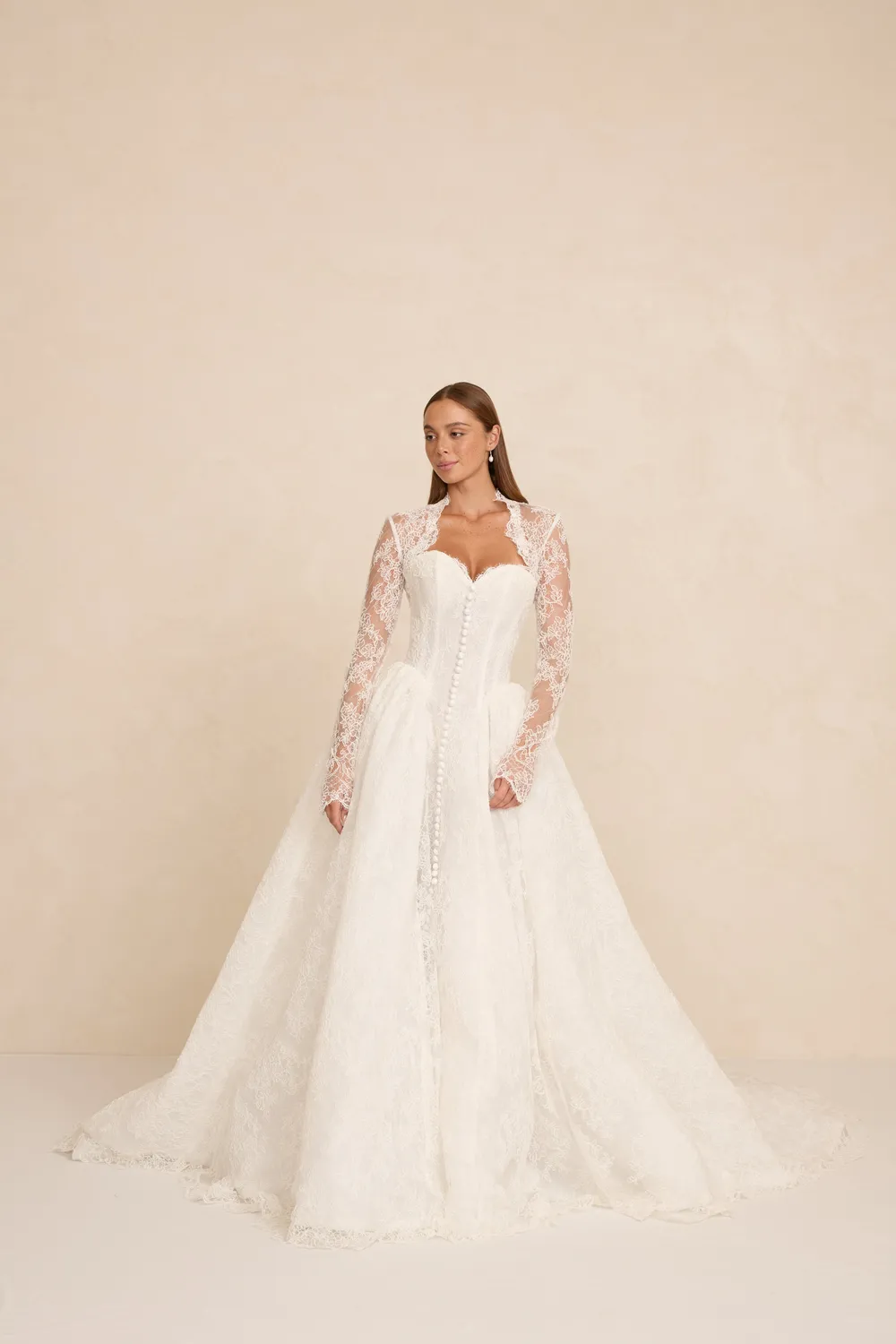 Made With Love Bridal Rue Bolero brudebolero i Chantilly-blonde