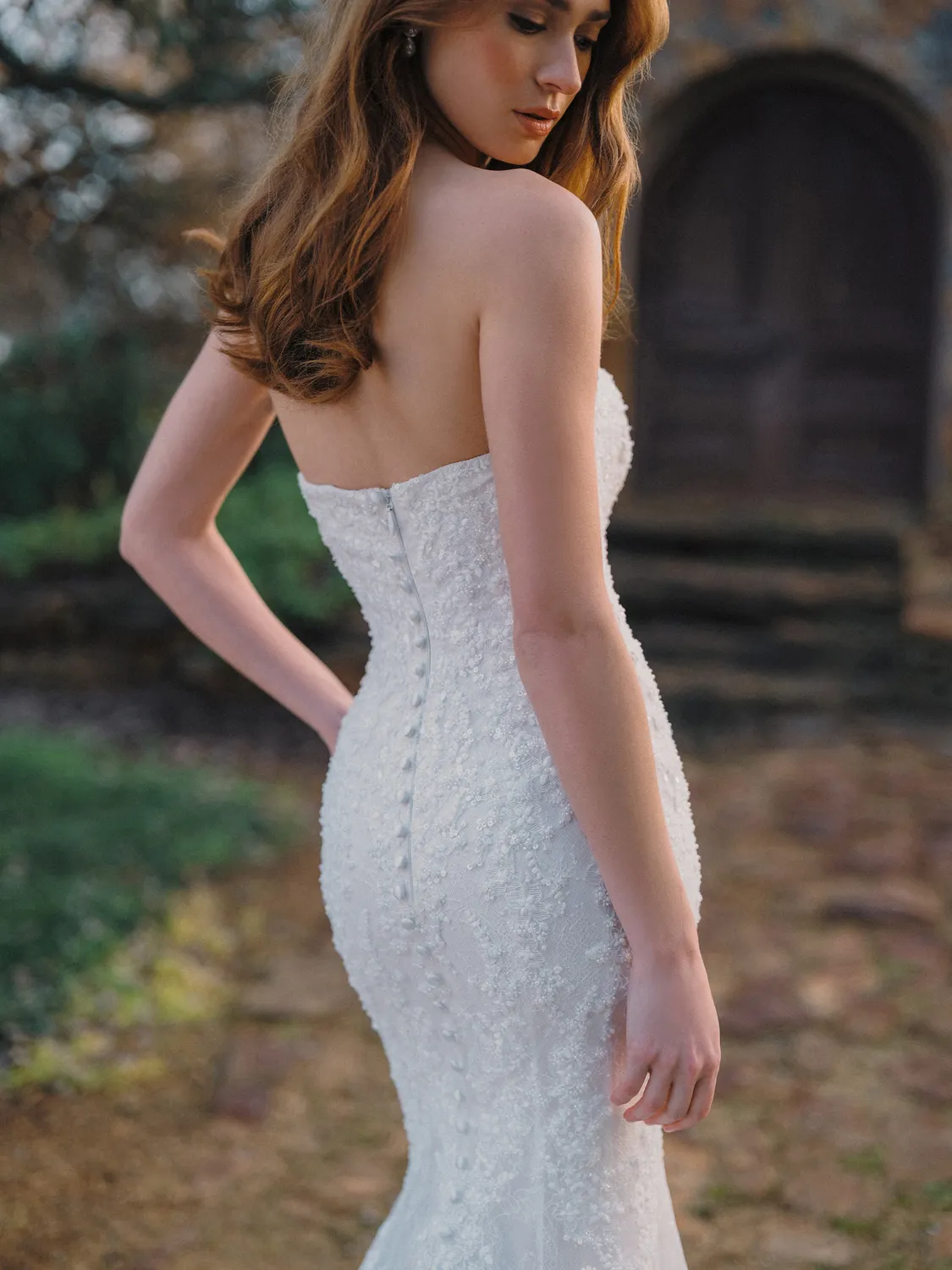 Allure Bridal A1493 brudekjole blonde fit-and-flare sand/ivory