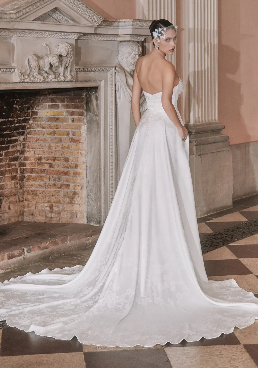 Ellis Bridals Felicity Dress brudekjole ivory str. 6 kort satin