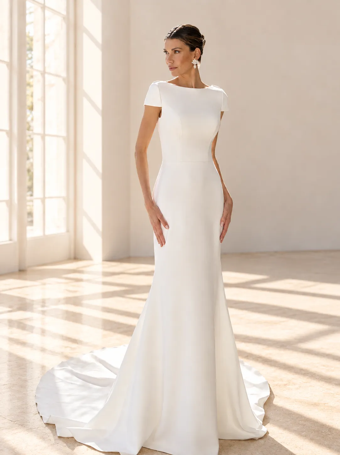 Panayotis Aya 2027 brudekjole ivory crepe