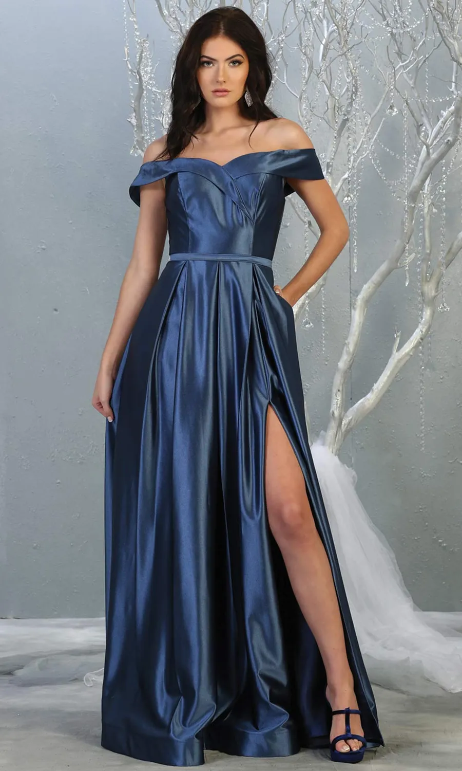 Princesa La Princessa Varenr. 1781 gallakjole i satin med lommer