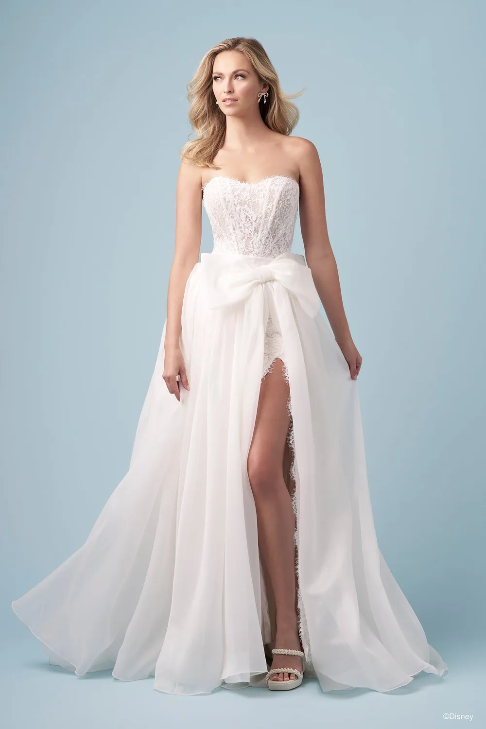 Allure Bridal Disney D477T Snow White brudekjole ivory overskirt