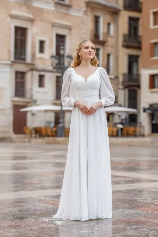 Jarice Bridal Uresa brudekjole ivory chiffon
